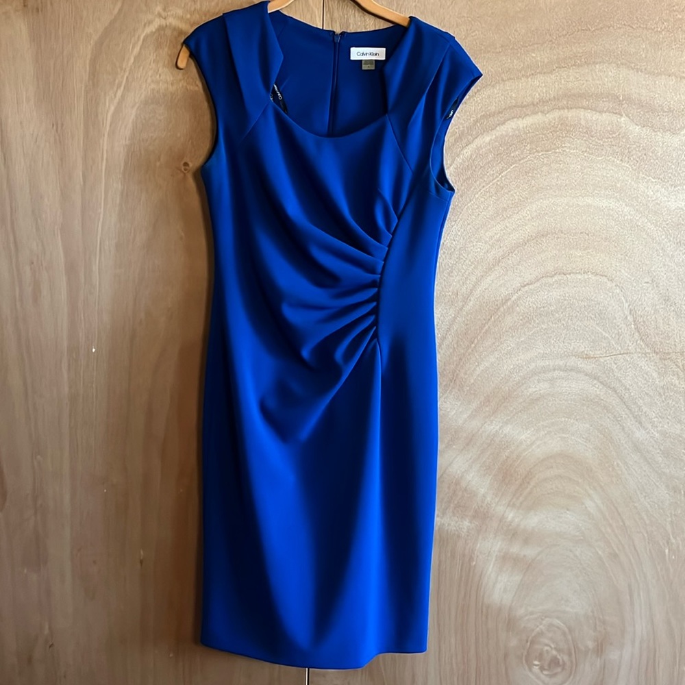 Gently worn Calvin Klein blue dress